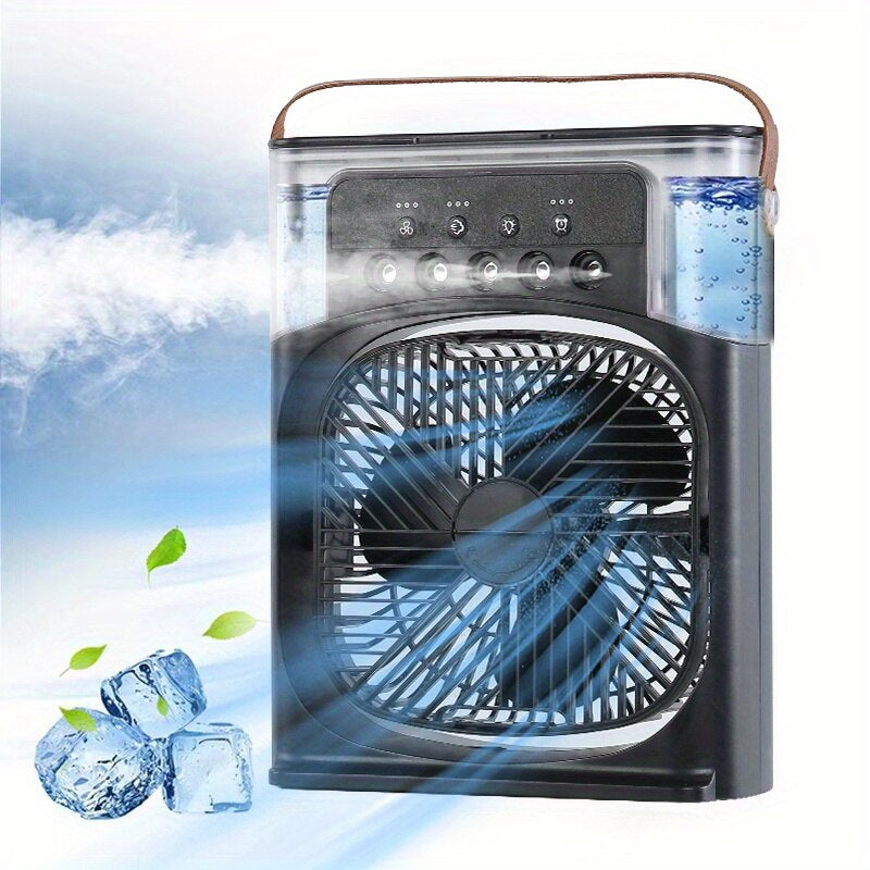 InstaCool Small Air Cooler Humidifier Hydrocooling Fan Portable Air Adjustment for Office 3 Speed