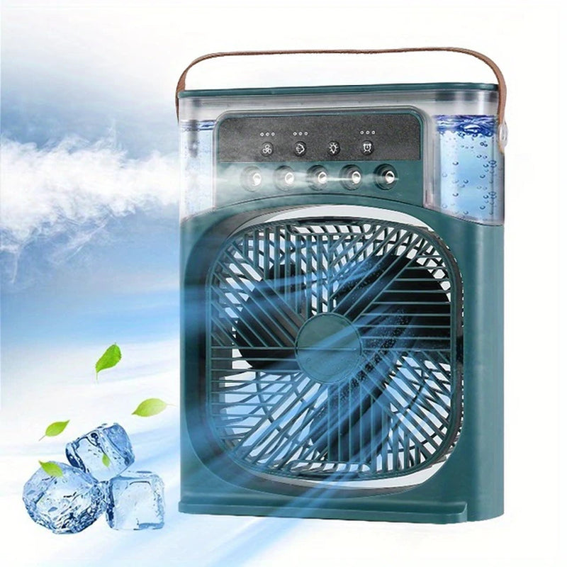 InstaCool Small Air Cooler Humidifier Hydrocooling Fan Portable Air Adjustment for Office 3 Speed